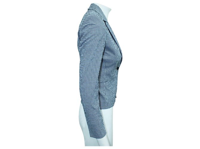 Hugo Boss Blue Checked Blazer - view 4
