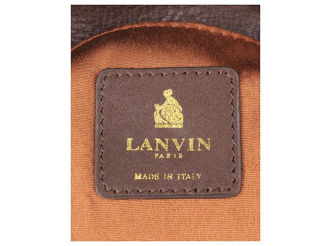 Lanvin Embreagem Envelope Marrom - vista 3