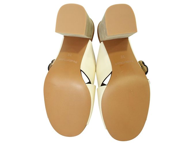 See by Chloé Creme e Brown Block Heels - vista 5