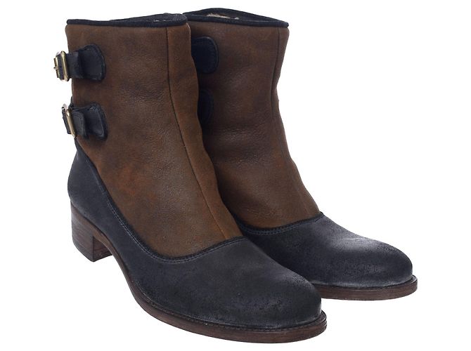 Rupert Sanderson Zip Back Suede Ankle Boots - view 2