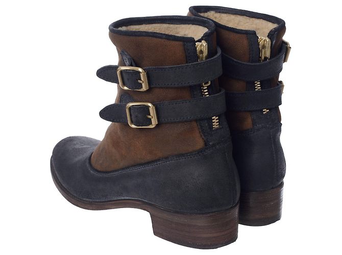 Rupert Sanderson Zip Back Suede Ankle Boots - view 3