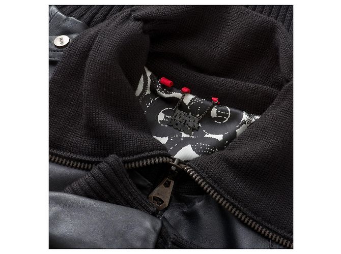 Damir Doma Chaqueta de cuero Negro - vista 5