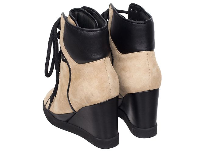 See by Chloé Baskets à plateforme en daim naturel - vue 3