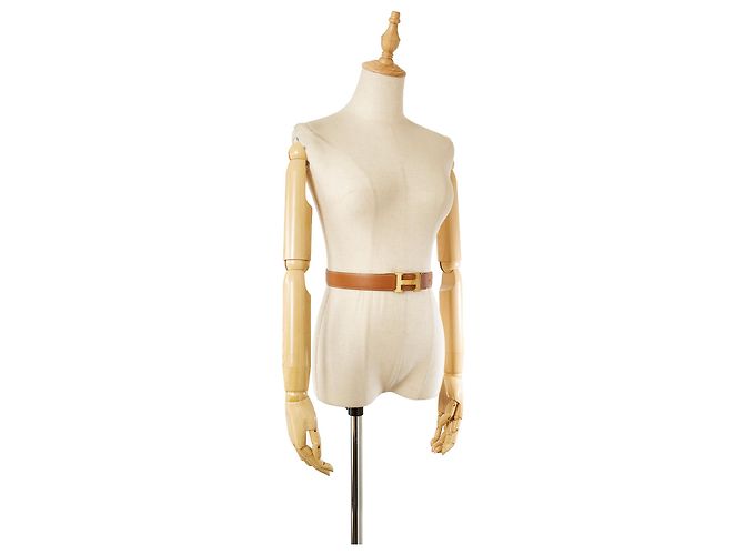 Hermès Hermes Brown Constance Ledergürtel Braun Golden - view 8