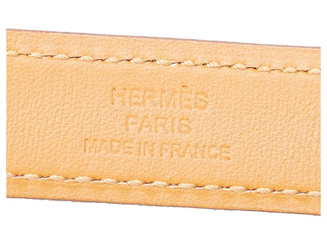 Hermès Cinturón Hermes Orange Epsom Kelly Dorado Naranja - vista 5