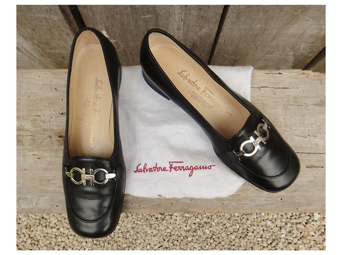 Salvatore Ferragamo p mocassini 35 Nero - vista 2