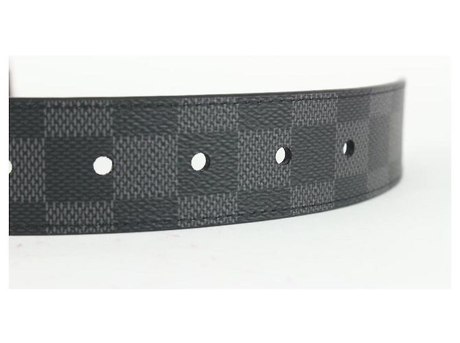 Slender Louis Vuitton 90/36 Reversible Damier Graphite 35mm schmaler Gürtel - Ansicht 4