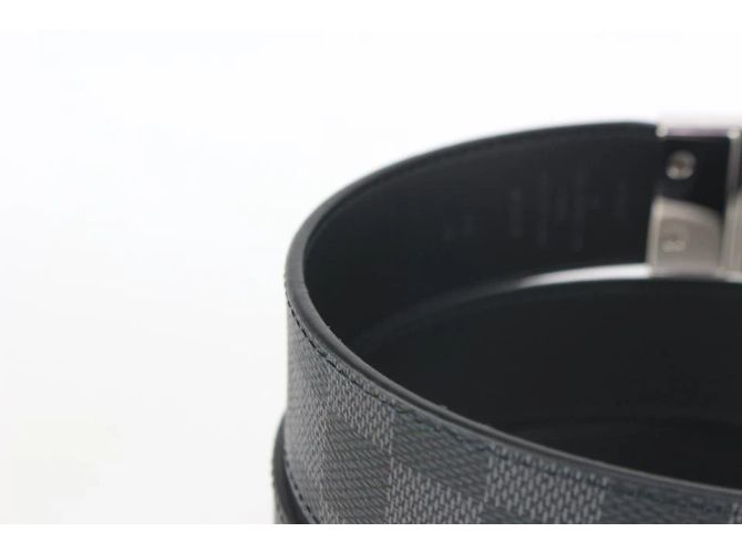 Slender Louis Vuitton 90/36 Reversible Damier Graphite 35mm schmaler Gürtel - Ansicht 6