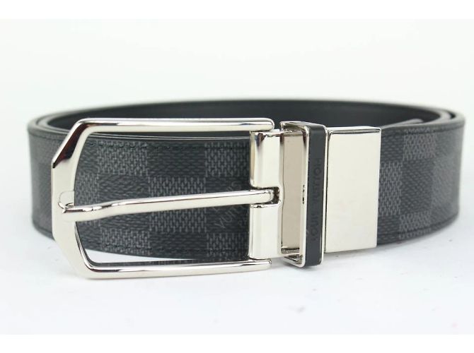 Slender Louis Vuitton 90/36 Reversible Damier Graphite 35mm schmaler Gürtel - Ansicht 7