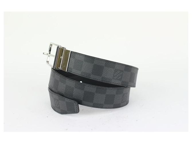Slender Louis Vuitton 90/36 Reversible Damier Graphite 35mm schmaler Gürtel - Ansicht 8