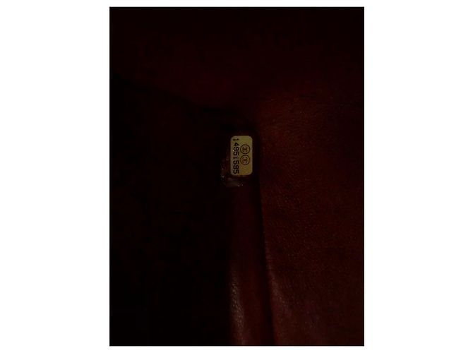 Mademoiselle Borsa Chanel Jumbo in pelle caviar rossa Rosso - vista 13