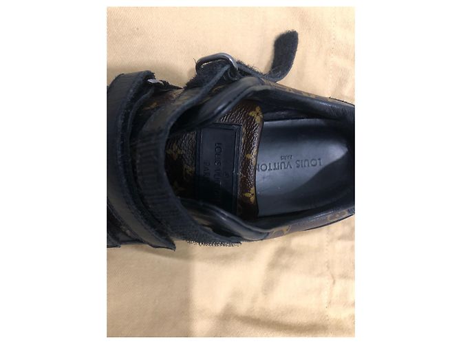 Baskets Louis Vuitton Enfant Cuir Marron - vue 10