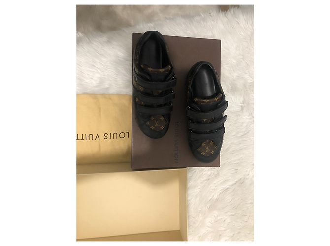 Baskets Louis Vuitton Enfant Cuir Marron - vue 2