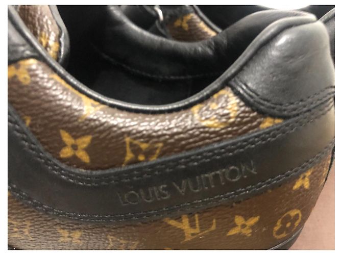 Baskets Louis Vuitton Enfant Cuir Marron - vue 7
