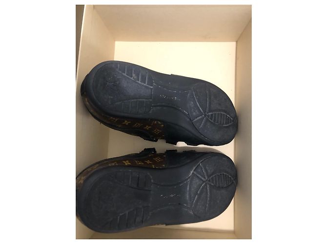 Baskets Louis Vuitton Enfant Cuir Marron - vue 8