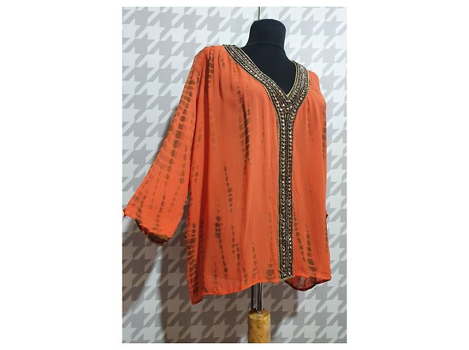 Michael Kors Bluse Orange Viskose - Ansicht 2