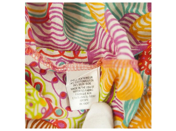 Milly Cabana Baumwolle Seide Geblümter Kaftan Vertuschen Strand Minikleid oder Top S Mehrfarben - Ansicht 5
