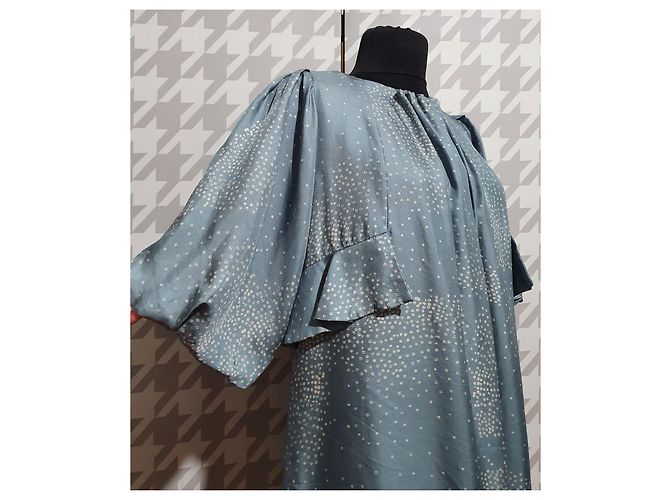 Vestido de seda Quinn By Malene Birger azul - vista 2