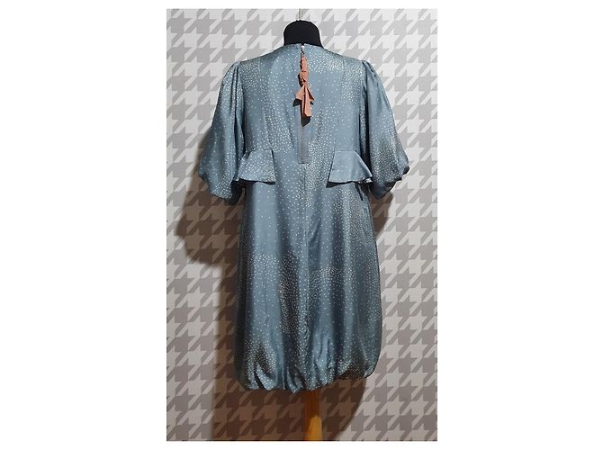 Vestido de seda Quinn By Malene Birger azul - vista 3