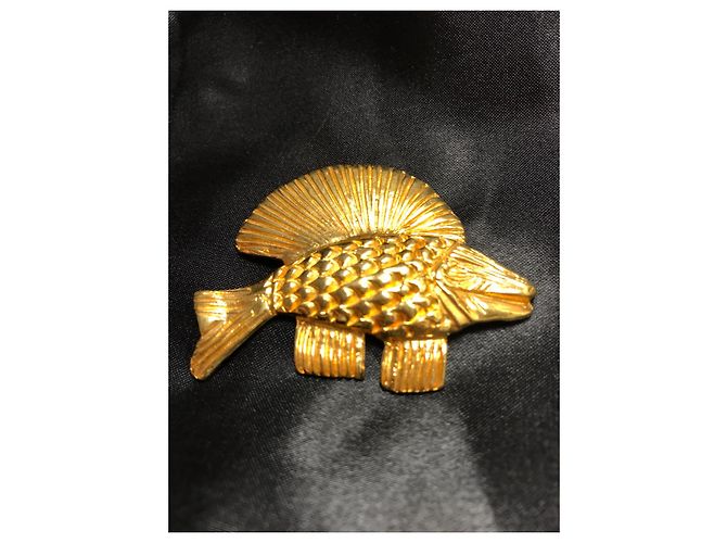 Spilla Pesce Céline Oro Metallo D'oro - vista 2