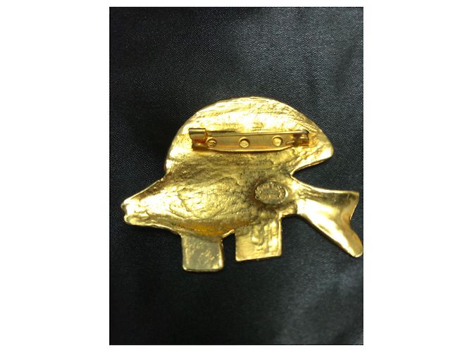 Spilla Pesce Céline Oro Metallo D'oro - vista 4
