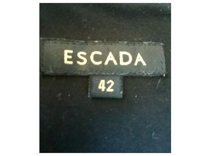 Escada Vestido em bloco de tecido em malha viscose Preto Roxo - vista 2
