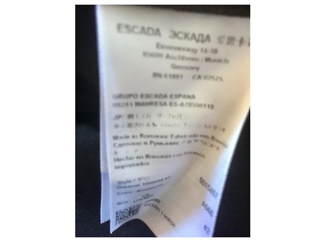 Escada Vestido em bloco de tecido em malha viscose Preto Roxo - vista 3
