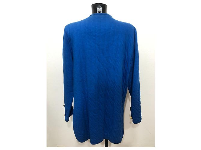 Jaqueta acolchoada Yves Saint Laurent azul - vista 2