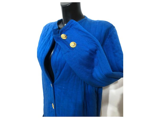 Jaqueta acolchoada Yves Saint Laurent azul - vista 6