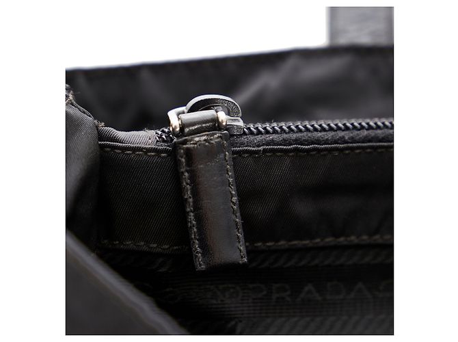 Borsa tote in tessuto nero Prada - vista 10