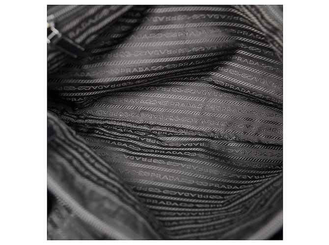 Borsa tote in tessuto nero Prada - vista 5