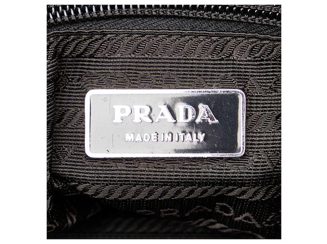 Borsa tote in tessuto nero Prada - vista 8
