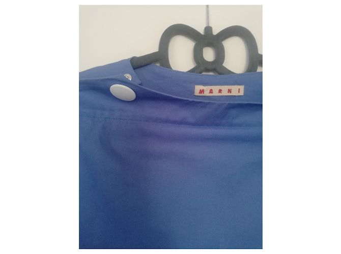 Marni Kleid aus Baumwolle Blau - Ansicht 3