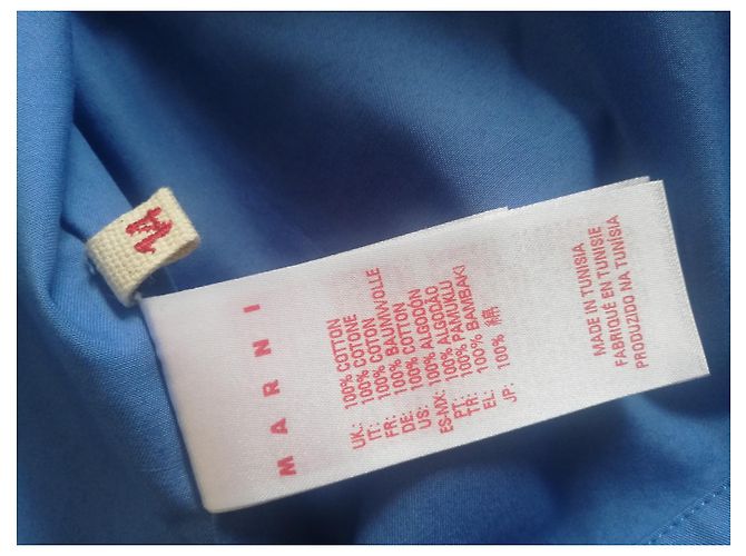 Marni Kleid aus Baumwolle Blau - Ansicht 5