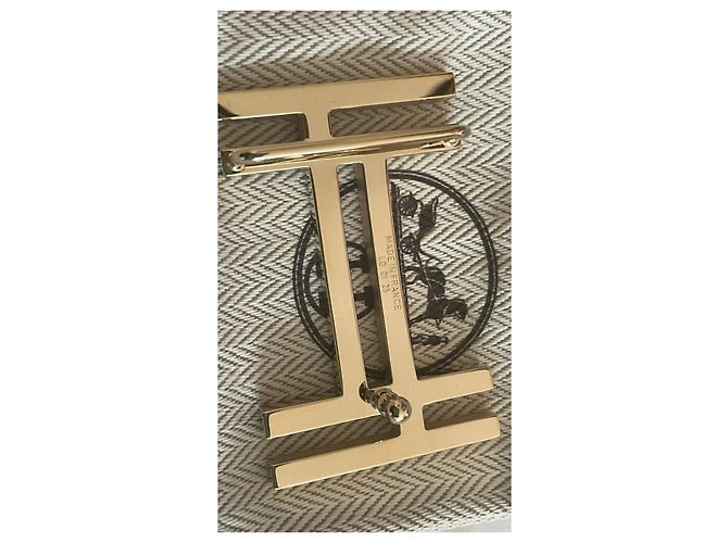 Buckle only Hermès H squared Golden - view 3