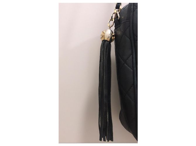 Chanel Camera Bag aus schwarzem Leder - Ansicht 6