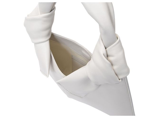 Little Liffner Abendtasche mit Knoten aus cremefarbenem Leder Gelb - Ansicht 2