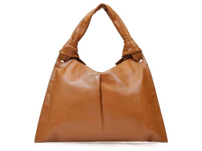 Little Liffner Bolso de día Knot en piel color caramelo Castaño - vista 3