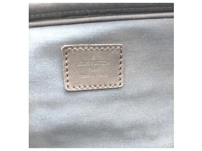 Louis Vuitton Sac à langer bleu marine Monogram Mini Lin Denise - vue 10