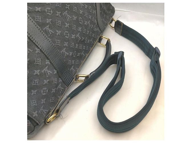 Louis Vuitton Sac à langer bleu marine Monogram Mini Lin Denise - vue 8