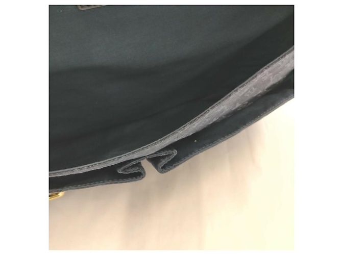 Louis Vuitton Sac à langer bleu marine Monogram Mini Lin Denise - vue 9