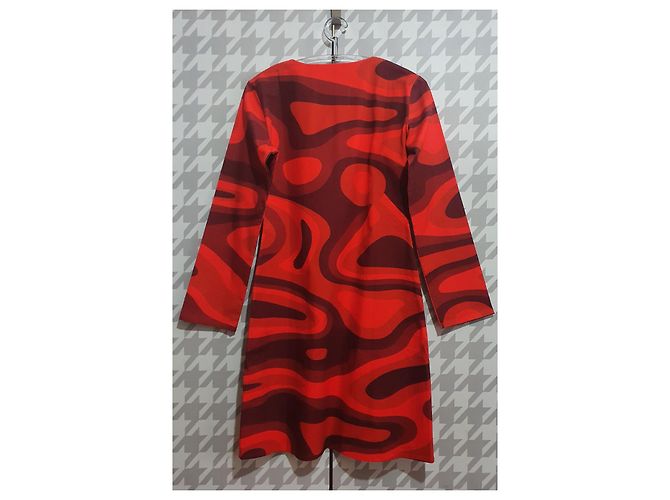 Autre Marque Hosbjerg Paloma Kleid Rot Bunt Mehrfarben Bordeaux - Ansicht 2