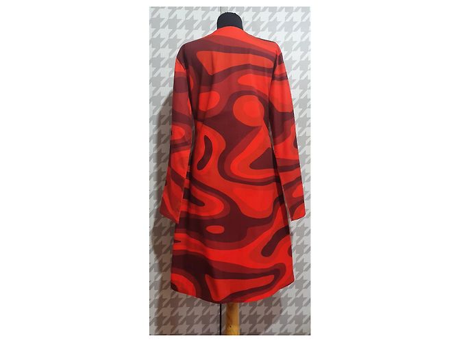Autre Marque Hosbjerg Paloma Kleid Rot Bunt Mehrfarben Bordeaux - Ansicht 5