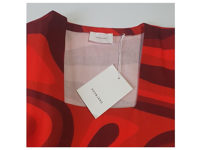 Autre Marque Hosbjerg Paloma Kleid Rot Bunt Mehrfarben Bordeaux - Ansicht 6