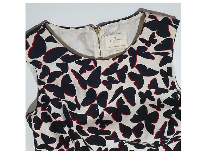 Vestido de algodón Kate Spade con estampado de mariposas Multicolor - vista 4