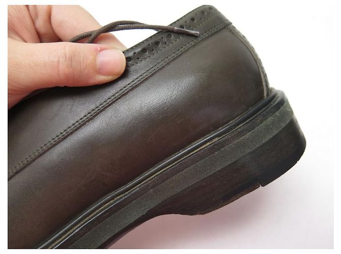 Hermès SCARPE DERBY HERMES 42 IT SCARPE IN PELLE MARRON MARRON MUT Marrone - vista 11