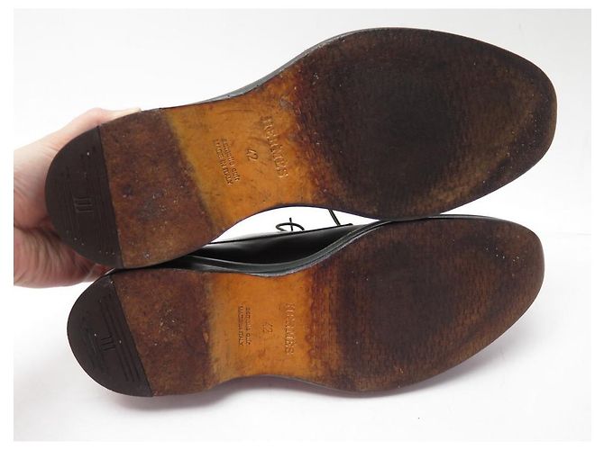 Hermès SCARPE DERBY HERMES 42 IT SCARPE IN PELLE MARRON MARRON MUT Marrone - vista 3