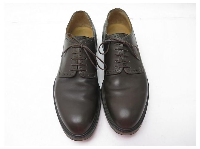 Hermès SCARPE DERBY HERMES 42 IT SCARPE IN PELLE MARRON MARRON MUT Marrone - vista 5
