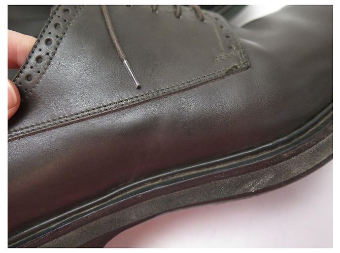 Hermès SCARPE DERBY HERMES 42 IT SCARPE IN PELLE MARRON MARRON MUT Marrone - vista 8