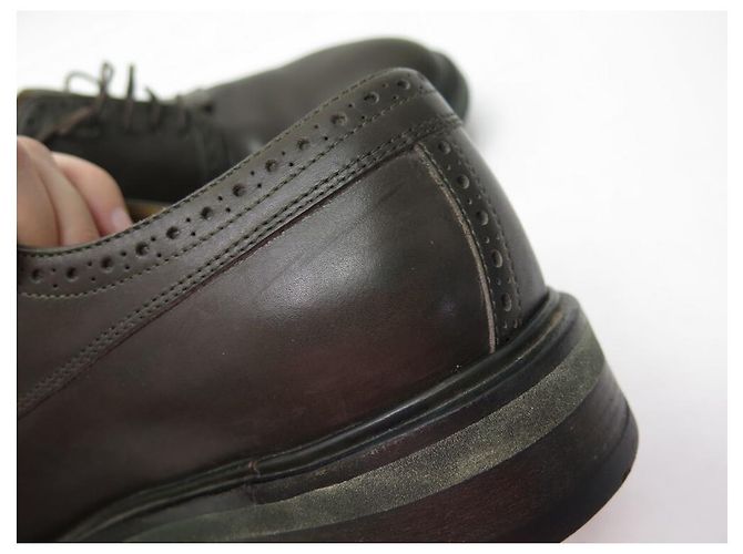 Hermès SCARPE DERBY HERMES 42 IT SCARPE IN PELLE MARRON MARRON MUT Marrone - vista 9